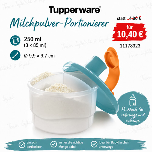 Tupperware milch portionierer - milch,